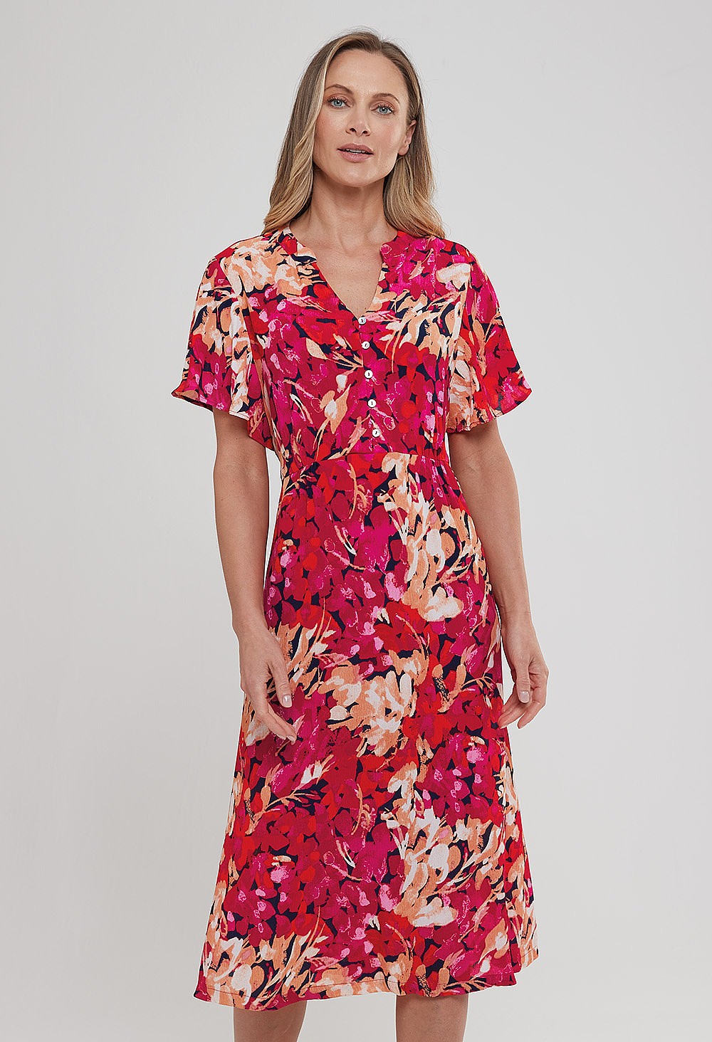 Painted Bloom Roxy Dress Dresses Adini