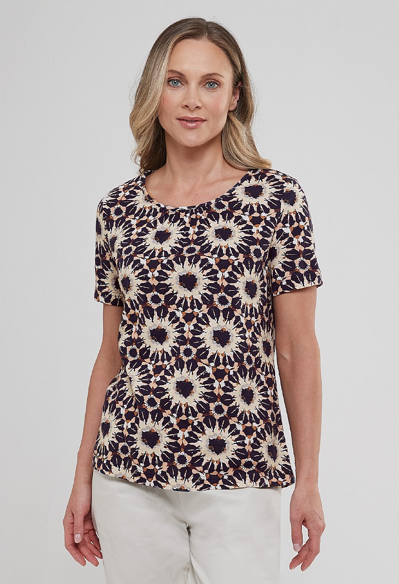 Kaleidoscope Print Kiera Top | Tops & Blouses | Adini