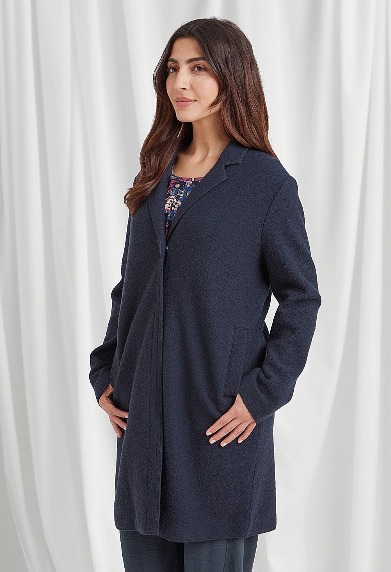 Brendana Boiled Wool Coat Jackets Coats Adini