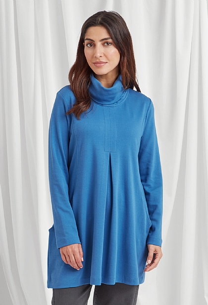 Interlock Cotton Taloma Tunic | Tunics | Adini