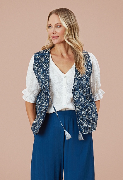 Layered Ink Nankita Reversible Waistcoat